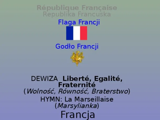 Francja - Slide pierwszy