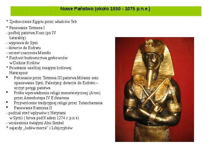 Powstanie i funkcjonowanie państwa w Starożytnym Egipcie - Slide 13