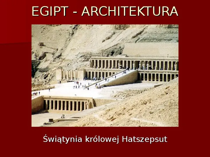 Architektura i sztuka starożytnego Egiptu i Mezopotamii - Slide 13