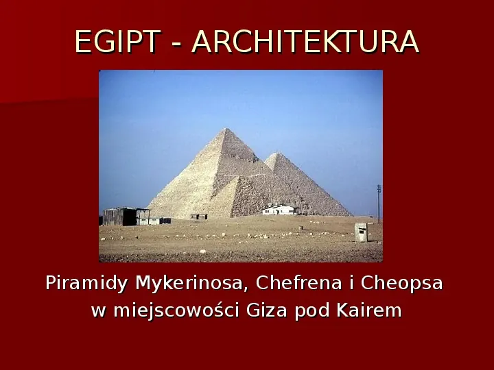 Architektura i sztuka starożytnego Egiptu i Mezopotamii - Slide 8