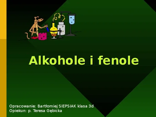 Alkohole i fenole - Slide pierwszy