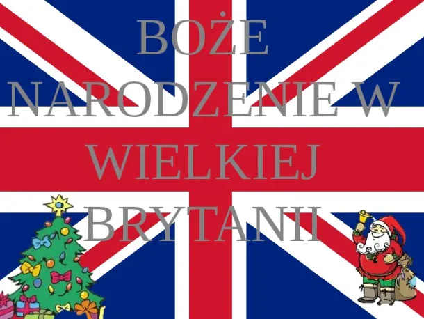 Boże Narodzenie w Wielkiej Brytanii - Slide pierwszy