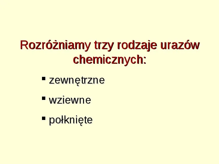Oparzenia chemiczne - Slide 2