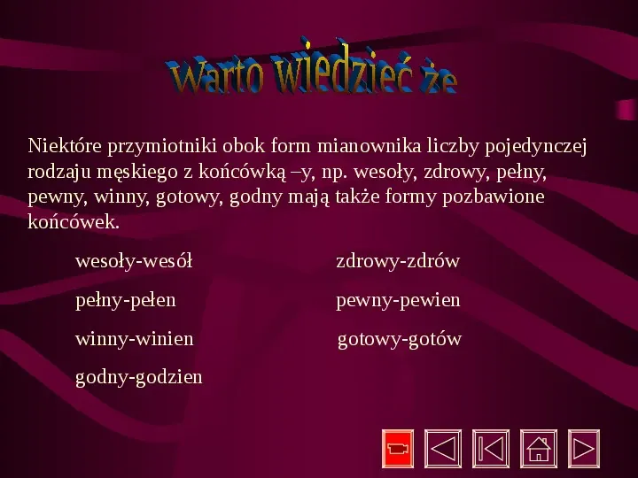 Gramatyka Język Polski - Slide 18