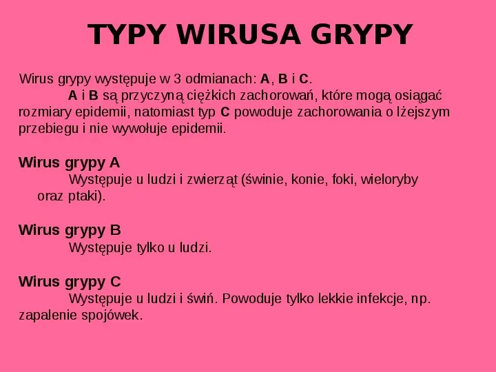 Wirus grypy A - Slide 4