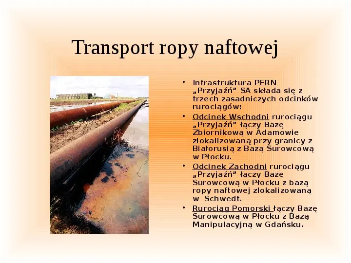 Transport rurociągowy i przesyłanie energii elektrycznej - Slide 5
