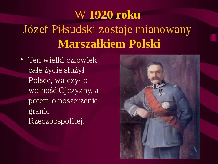 11 listopada ważna data w historii Polski - Slide 22