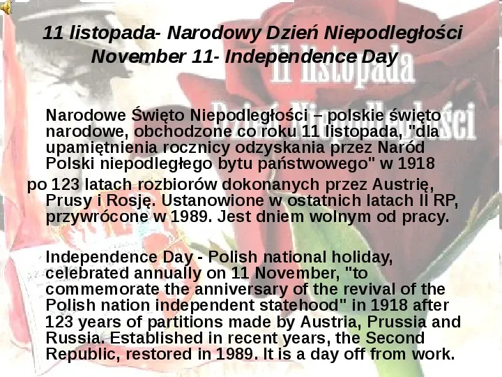 Polskie Święta Narodowe - Slide 6