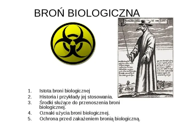 Broń biologiczna - Slide pierwszy