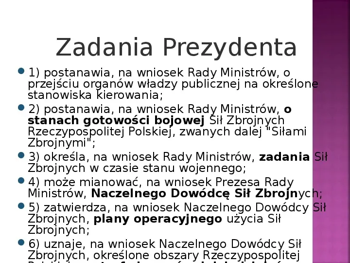 Stany nadzwyczajne w Polsce - Slide 22