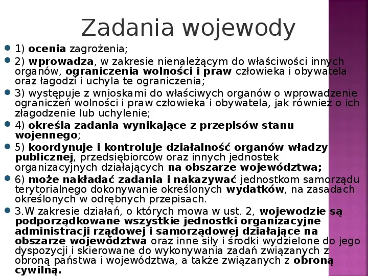 Stany nadzwyczajne w Polsce - Slide 27