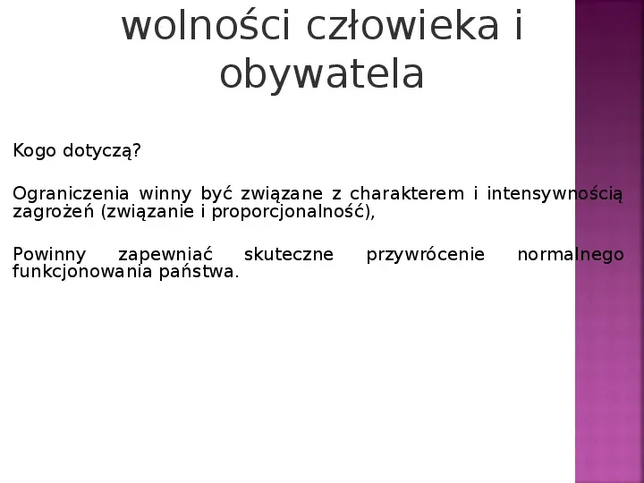 Stany nadzwyczajne w Polsce - Slide 30