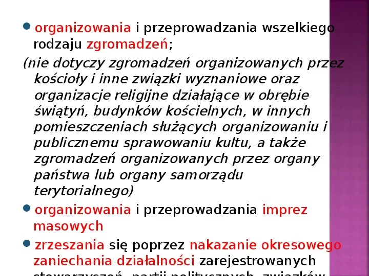Stany nadzwyczajne w Polsce - Slide 33