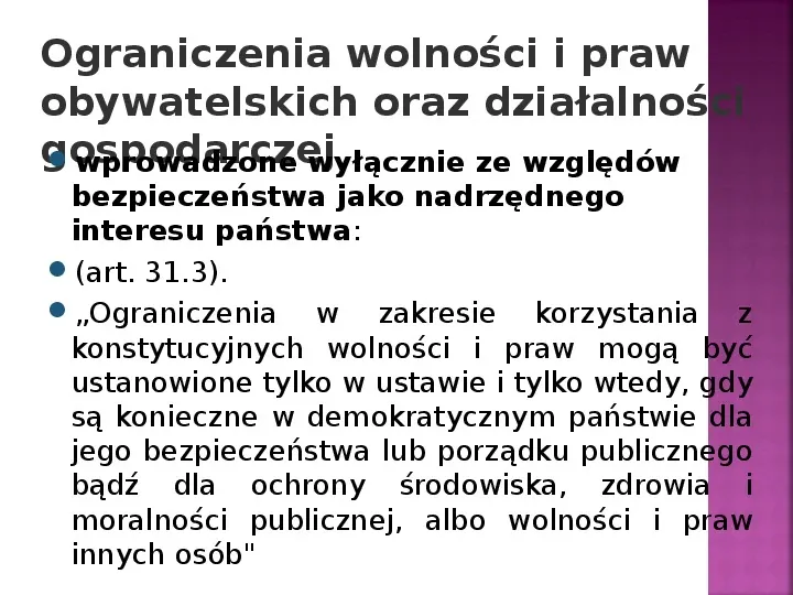 Stany nadzwyczajne w Polsce - Slide 4