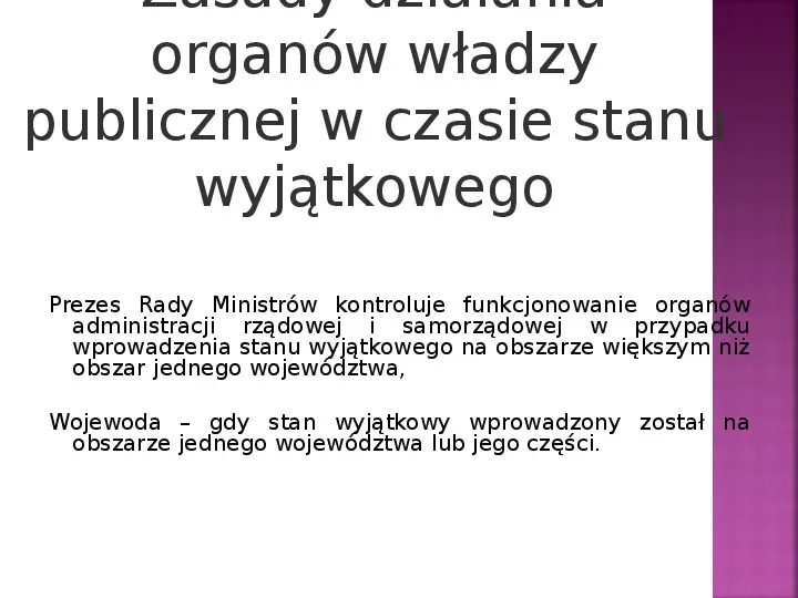 Stany nadzwyczajne w Polsce - Slide 56