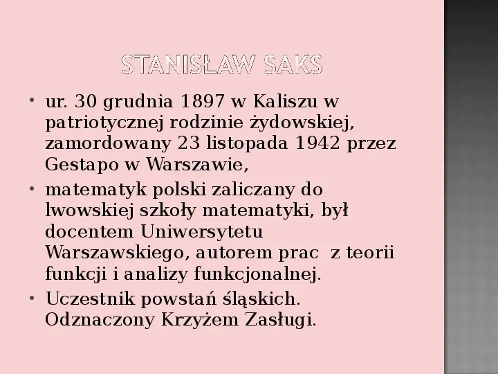 Sławni Polscy matematycy - Slide 13