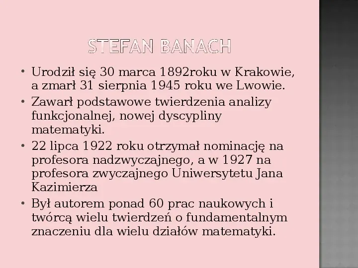 Sławni Polscy matematycy - Slide 3