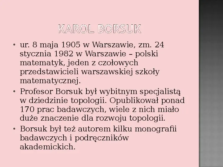 Sławni Polscy matematycy - Slide 5