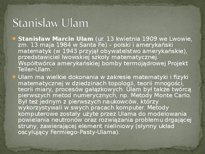 Najsławniejsi Polscy matematycy - Slide 6