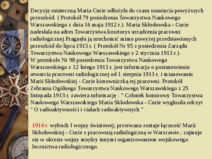 Maria Skłodowska - Curie - Slide 31