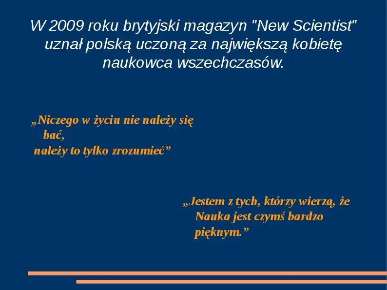Maria Skłodowska Curie - Slide 16