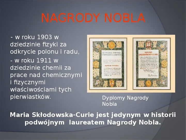 Maria Salomea Skłodowska-Curie - Slide 26