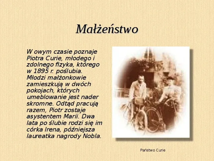 Maria Skłodowska Curie - Slide 4