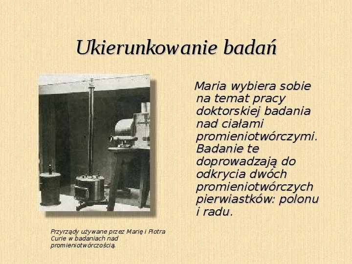 Maria Skłodowska Curie - Slide 5