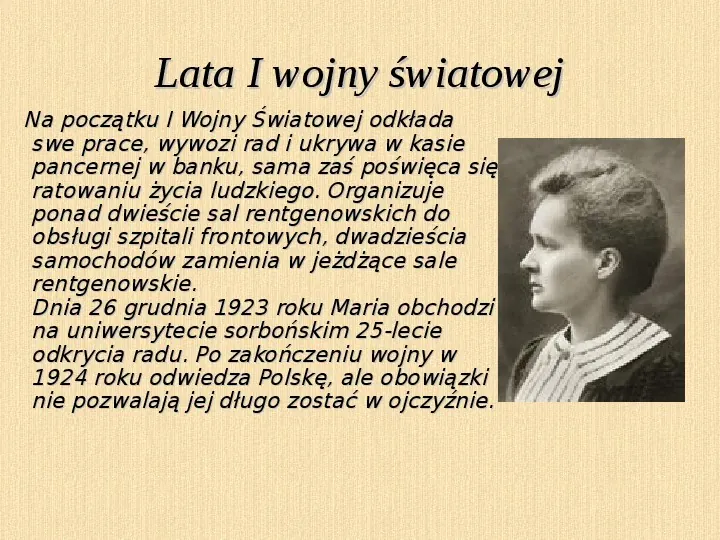 Maria Skłodowska Curie - Slide 8