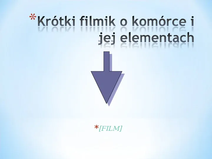 Komórka - podtawowy element życia - Slide 20