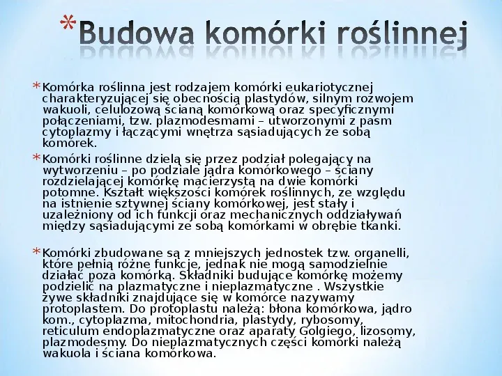 Komórka - podtawowy element życia - Slide 24