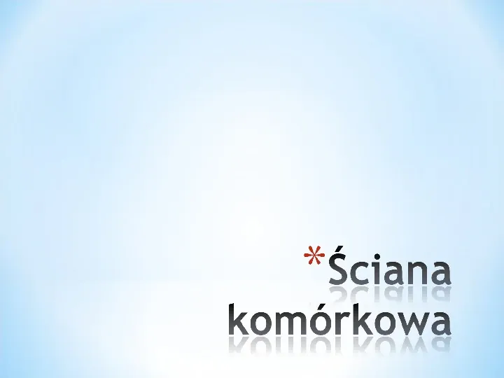 Komórka - podtawowy element życia - Slide 26