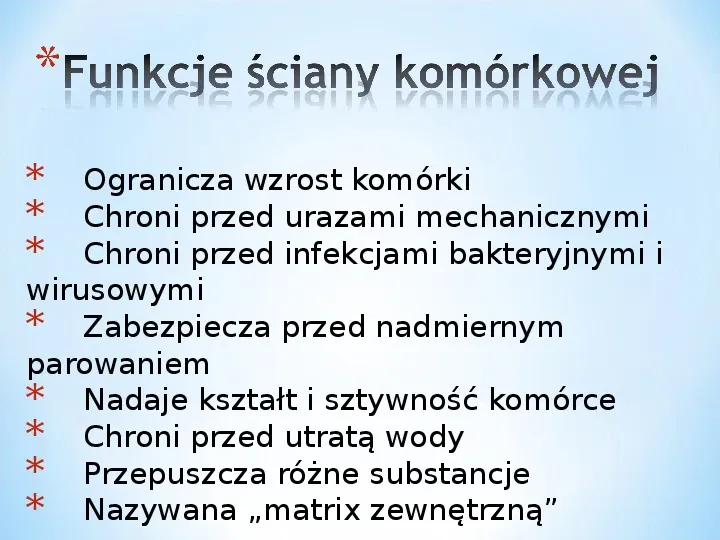 Komórka - podtawowy element życia - Slide 29