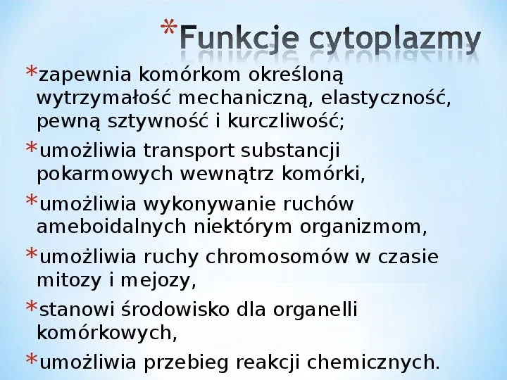 Komórka - podtawowy element życia - Slide 44