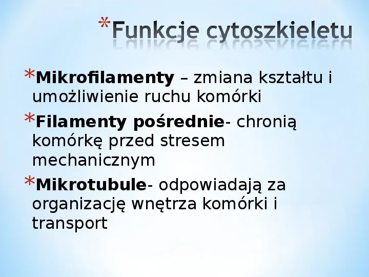 Komórka - podtawowy element życia - Slide 49