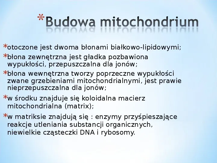 Komórka - podtawowy element życia - Slide 67