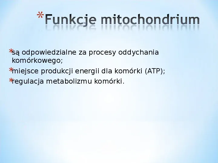 Komórka - podtawowy element życia - Slide 70