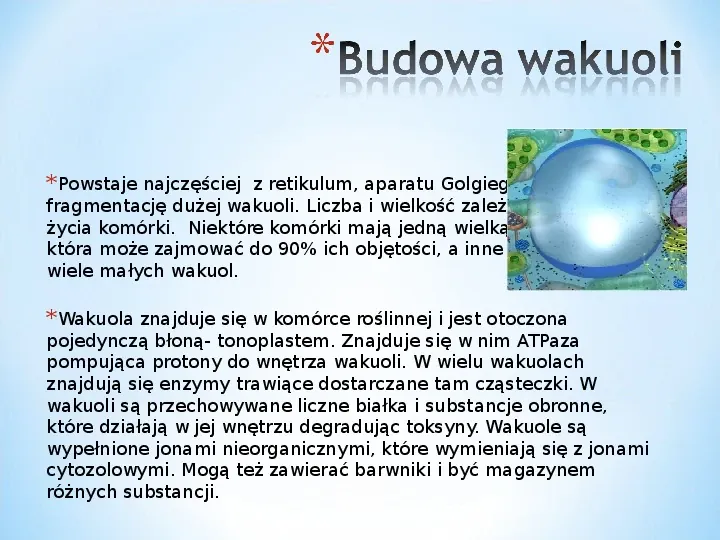 Komórka - podtawowy element życia - Slide 72