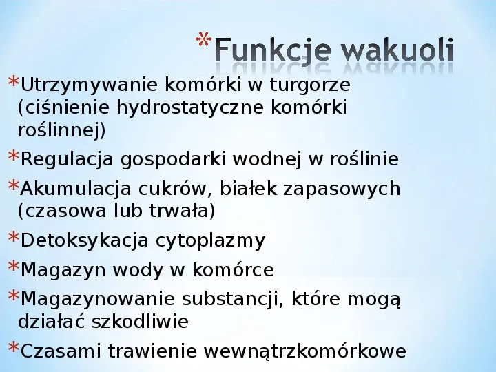 Komórka - podtawowy element życia - Slide 73