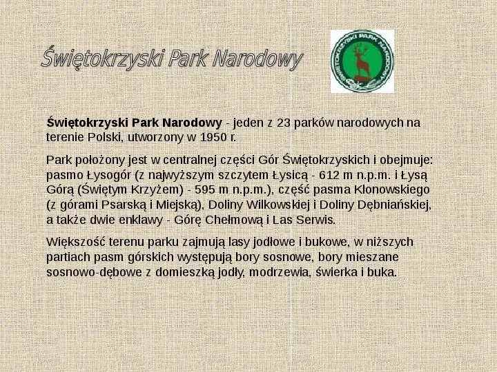 Parki narodowe w Polsce - Slide 12