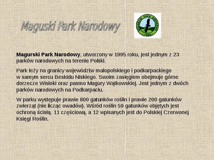 Parki narodowe w Polsce - Slide 16