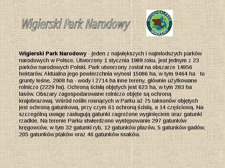 Parki narodowe w Polsce - Slide 6