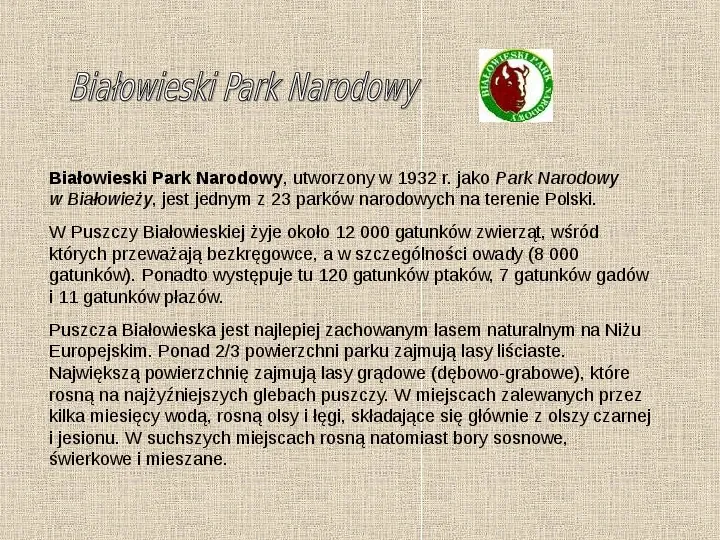 Parki narodowe w Polsce - Slide 9