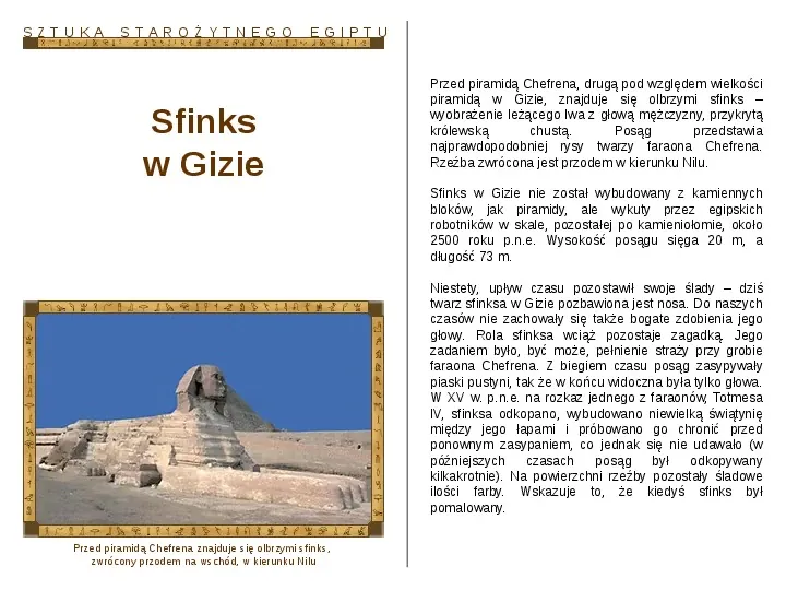 Sztuka starożytnego Egiptu - Slide 4