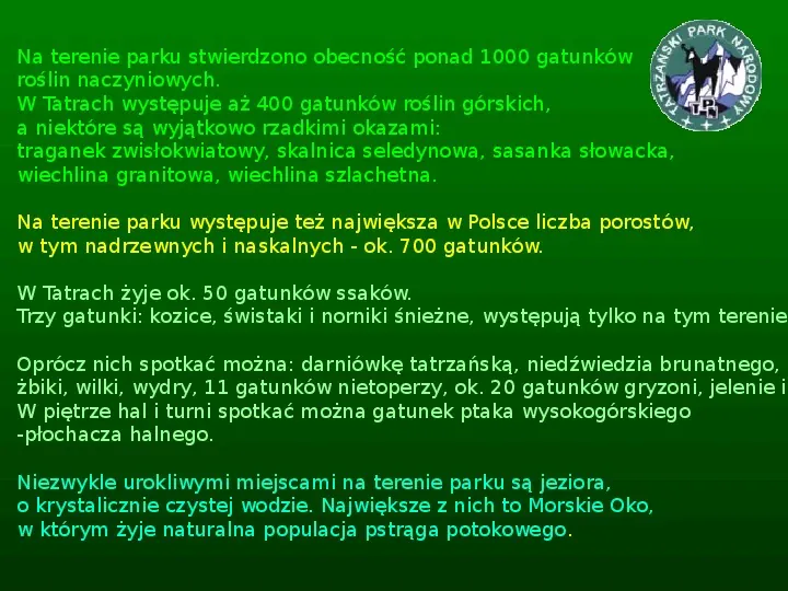 Parki narodowe w Polsce - Slide 18