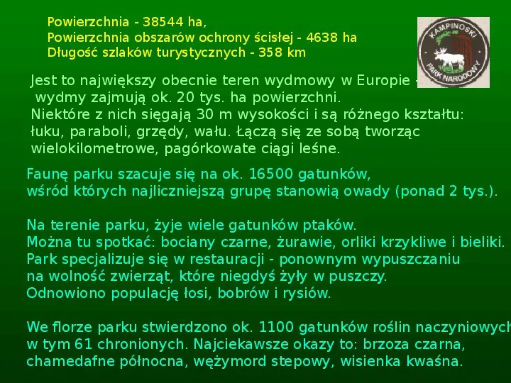 Parki narodowe w Polsce - Slide 25