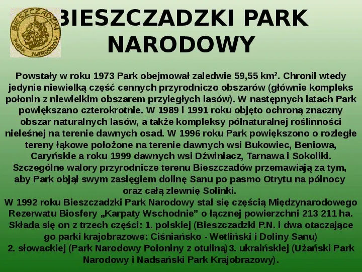 Parki narodowe w Polsce - Slide 32
