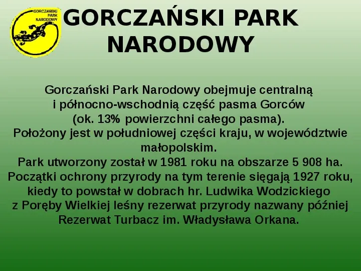 Parki narodowe w Polsce - Slide 36
