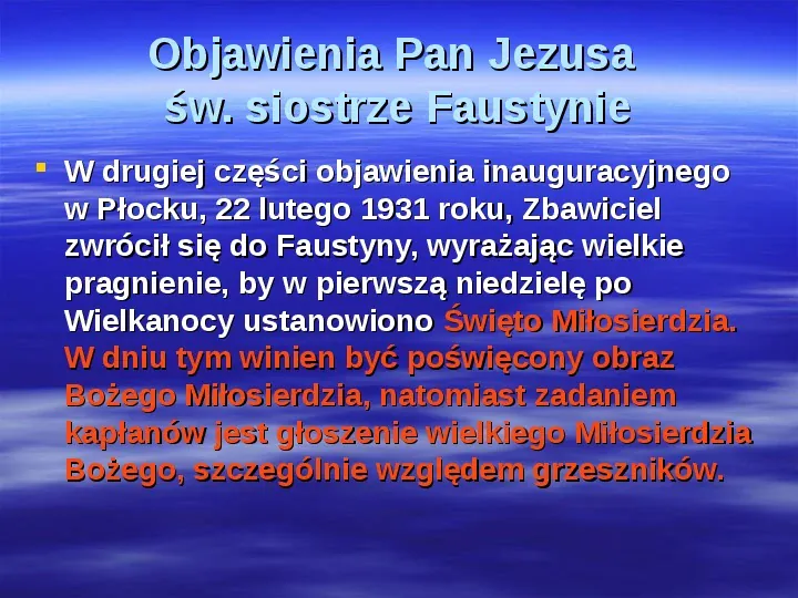 Św. Siostra Faustyna Kowalska - Slide 16