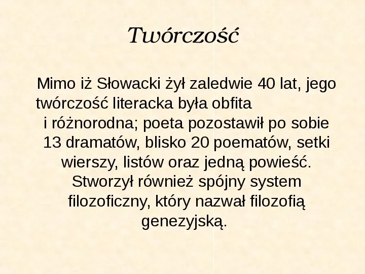 Juliusz Słowacki - Slide 7
